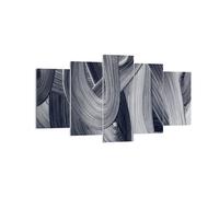 Impression sur Toile 160x85cm Tableaux Image Photo Peinture Brosse Noir