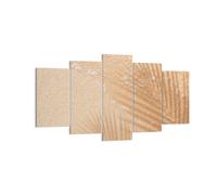 Impression sur Toile 160x85cm Tableaux Image Photo Sable Ombre Feuilles