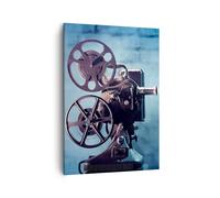 Impression sur Toile 50x70cm Tableaux Image Film projecteur mémoire histoire