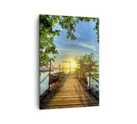 ARTTOR Tableau sur Toile Décoratif 50x70 cm Paysages Maritime - 2573