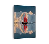 Impression sur Toile 50x70cm Tableaux Image Photo Glacier Océan Groenland