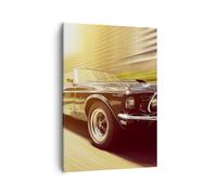 Impression sur Toile 50x70cm Tableaux Image Photo voiture décapotable Decoration