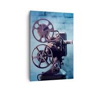 Impression sur Toile 70x100cm Tableaux Image Film projecteur mémoire histoire