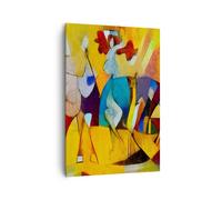 Impression sur Toile 70x100cm Tableaux Image Photo abstraction moderne