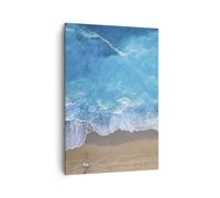 Impression sur Toile 70x100cm Tableaux Image Photo Plage Bord Mer Art Decoration
