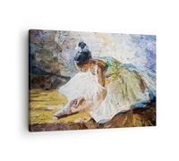 ARTTOR Tableau sur Toile Décoratif 70x50 cm Personnes Mode - 4756 | Ballerine Fille Huile Impression sur Toile Décoration Murale Art Mural Toile Imprimée Salon Chambre Cuisine ARTTOR