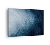 Impression sur Toile 70x50cm Tableaux Image Photo Eau Bleu Peinture Decoration