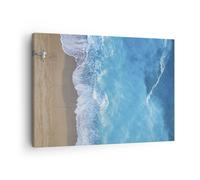 Impression sur Toile 70x50cm Tableaux Image Photo Plage Bord Mer Art Decoration
