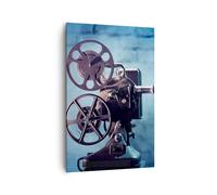 Impression sur Toile 80x120cm Tableaux Image Film projecteur mémoire histoire