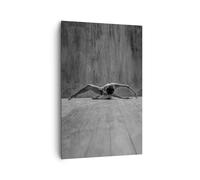 Impression sur Toile 80x120cm Tableaux Image Photo Danse Noir Et Blanc Femme