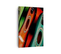 Impression sur Toile 80x120cm Tableaux Image Photo Guitare musique instrument