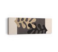 Impression sur Toile 90x30cm Tableaux Image Photo Feuilles Forme Figure
