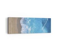 Impression sur Toile 90x30cm Tableaux Image Photo Plage Bord Mer Art Decoration