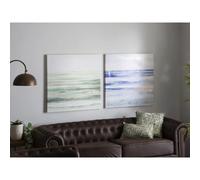 Impression sur toile abstraite. Mer 50 % huile 80 x 80 cm. S/2 80 x 3 x 80 cm