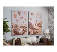 Impression sur toile « Ballons » 50 % huile 80 x 120 cm. Lot de 2 : 80 x 3 x 120 cm
