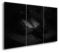 Impression sur toile : Deux corbeaux avec un livre et une tasse, dimensions 120x80 cm