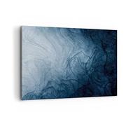Impression sur Toile Moderne 100x70 cm Abstrait Art - 5106 | Eau Peinture Bleu Moderne Tableau Décoratif Grand Décoration Murale Art Mural Toile Imprimée Salon Chambre Cuisine ARTTOR