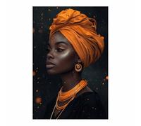 Impression sur Toile Photo Peinture Tableau Decoration Élégant Peinture Affiche Abstrait Image Tableau Decoration Murale Salon(Orange 97)-70x100cm Sans cadre