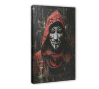 Impression sur toile V for Vendetta Anonymous 60 x 90 cm