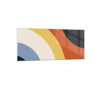 Impression sur Verre 120x50cm Tableaux Image L'abstraction les couleurs le rayon