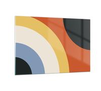 Impression sur Verre 120x80cm Tableaux Image L'abstraction les couleurs le rayon