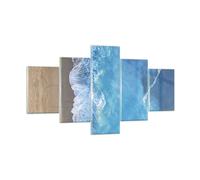 Impression sur Verre 125x70cm Tableaux Image Photo Plage Bord Mer Art Decoration