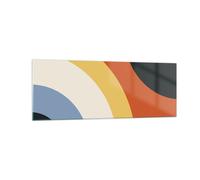 Impression sur Verre 140x50cm Tableaux Image L'abstraction les couleurs le rayon