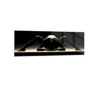 Impression sur Verre 160x50cm Tableaux Image Corps nu modèle pose artistique