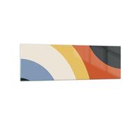 Impression sur Verre 160x50cm Tableaux Image L'abstraction les couleurs le rayon
