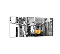 Impression sur Verre Moderne 100x40cm Architecture Noir et Blanc - 4977