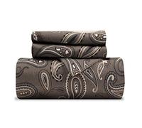 Impressions Superior - Ensemble édredon 229 x 234 cm, en Flanelle, Coton, Gris Cachemire