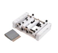 Imprimante manuelle de pâte à souder, 150 x 150 mm, machine d'impression de pochoir PCB avec racloir, petite station d'impression d'écran en maille d'acier, idéale pour les projets de bricolage et les
