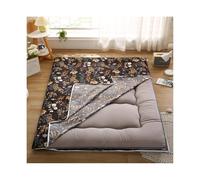 Imprimé Housse De Matelas Futon avec Fermeture éclair, Coton Doux Amovible Housse De Protection pour Matelas Couvercle Anti-poussière pour Full Size Japonais Matelas Futon-A-120X200cm
