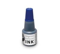 Imprint 7711 Recharge d'encre pour tampon encreur 9071M, 9072M, 9073M - 1 flacon de recharge 24 ml, bleu, encre à base d'eau, impression propre, taille 7,5 x 3 cm
