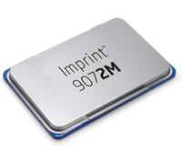 Imprint 9072M Tampon encreur manuel pour les besoins quotidiens à la maison et au bureau - 1 tampon encreur bleu, couvercle en métal robuste, encre à base d'eau, taille 11 x 7 cm, idéal pour tampon à