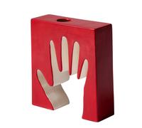 Impronta Mano Vase en céramique Cassina Rouge/Blanc - CASSINA 874 01