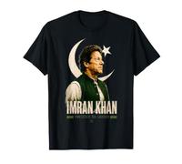 Imran Khan Green Star Portrait Vertical Poster Layout T-Shirt
