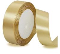 IMSOLDECOR Ruban Satin Doré 25mm, 23m pour Emballage de Cadeaux