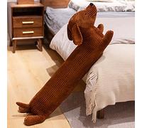 Imtrub Oreiller en Peluche pour Chien Teckel, 55/70/110 cm Doux et, Coussin en Peluche réaliste, Corps de Dessin animé, câlins Longs, Jouet en Peluche, décoration de canapé
