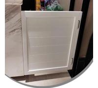 IMUNKT Portes Battantes Pour Cloison De Comptoir, Porte Saloon 1 Vantail, Porte Café, Porte En Bois Massif À Fermeture Automatique, Porte De Séparation Pour Bar, Porche, Entrée(White,W70xH90cm/27.5x35