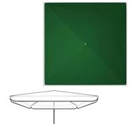 IMUNKT Toile De Rechange De Parasol Jardin, Rectangulaire Et Carré, Auvent De Remplacement pour Parasol 300x300 250x250 200x200cm, Housse UPF 30+ pour Parasol D'extérieur
