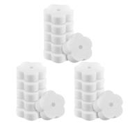 IMUSINICE 18 Pcs Éponge Filtrante Blanche de Fleur pour Spa et Piscine, Absorption D'huile et Dégraissage, Réutilisable et Flottante pour Divers Besoins de Nettoyage