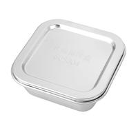 IMUSINICE 1pièce Boîte de Rangement Alimentaire Acier Inoxydable avec Couvercle Résistante Boîte à Beurre Carrée Grande pour Conservation en Réfrigérateur Protection des Odeurs Usage Sain