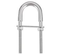 IMUSINICE 2 Pcs Collier de Serrage en Acier Inoxydable Résistant la Rouille, Étrier de U pour Gréement Marin et Fixation Extérieure Facile à Utiliser