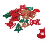 IMUSINICE Autocollants 24 Pièces Noël pour Calendrier L'avent Chiffres de Feutre sans Résidu Collant pour Pochettes Présents et Enveloppes Festives
