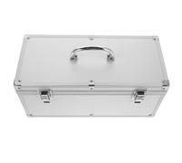 IMUSINICE Boîte de Rangement Portable en Alliage D’Aluminium avec Poignée | Coque Rigide, Loquets Métalliques, Format 12,8x5,9x5,9 Pouces, pour Accessoires et Appareils