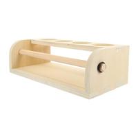 IMUSINICE Chevalet de Peinture en Bois Khaki Rangement pour Stylos, Léger et Simple, Support Pratique pour Rouleau de Papier à Dessin, pour Garçon et Filles