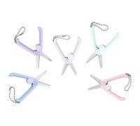 IMUSINICE Ciseaux Multi-usages 5 Pièces Acier Inoxydable Mini pour Travaux Manuels et Coupe de Fil Faciles à Utiliser pour École Bureau et Voyage