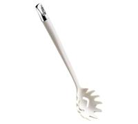IMUSINICE Cuillère à Pâtes Perforée en Silicone Blanc Résistante Chaleur, Facile à Utiliser Ranger, Ustensile Cuisine Simple et Généreux pour Servir Spaghettis