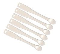 IMUSINICE Cuillères à Crème Cosmétique Outil Pratique pour DIY et Échantillonnage de Cosmétiques en Alliage de Zinc Argenté Lot de 6 pour Appliquer Produits de Soin Visage pour DIY et
